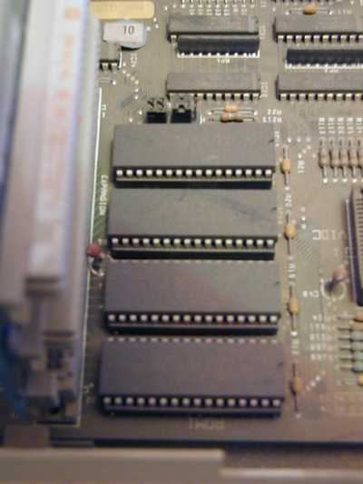 A close up of some dusty RISC OS chips
